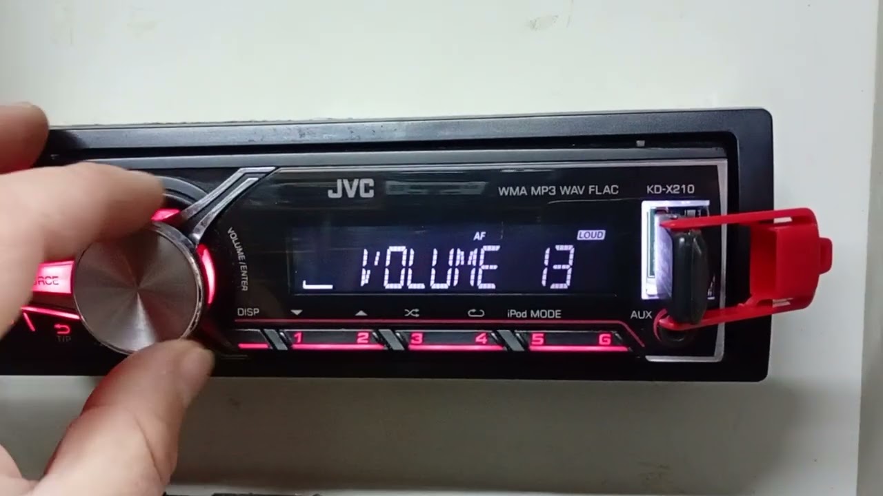 JVC KD-X210 USB MP3 AUX Radio Samochodowe Prezentacja Car Audio Test 
