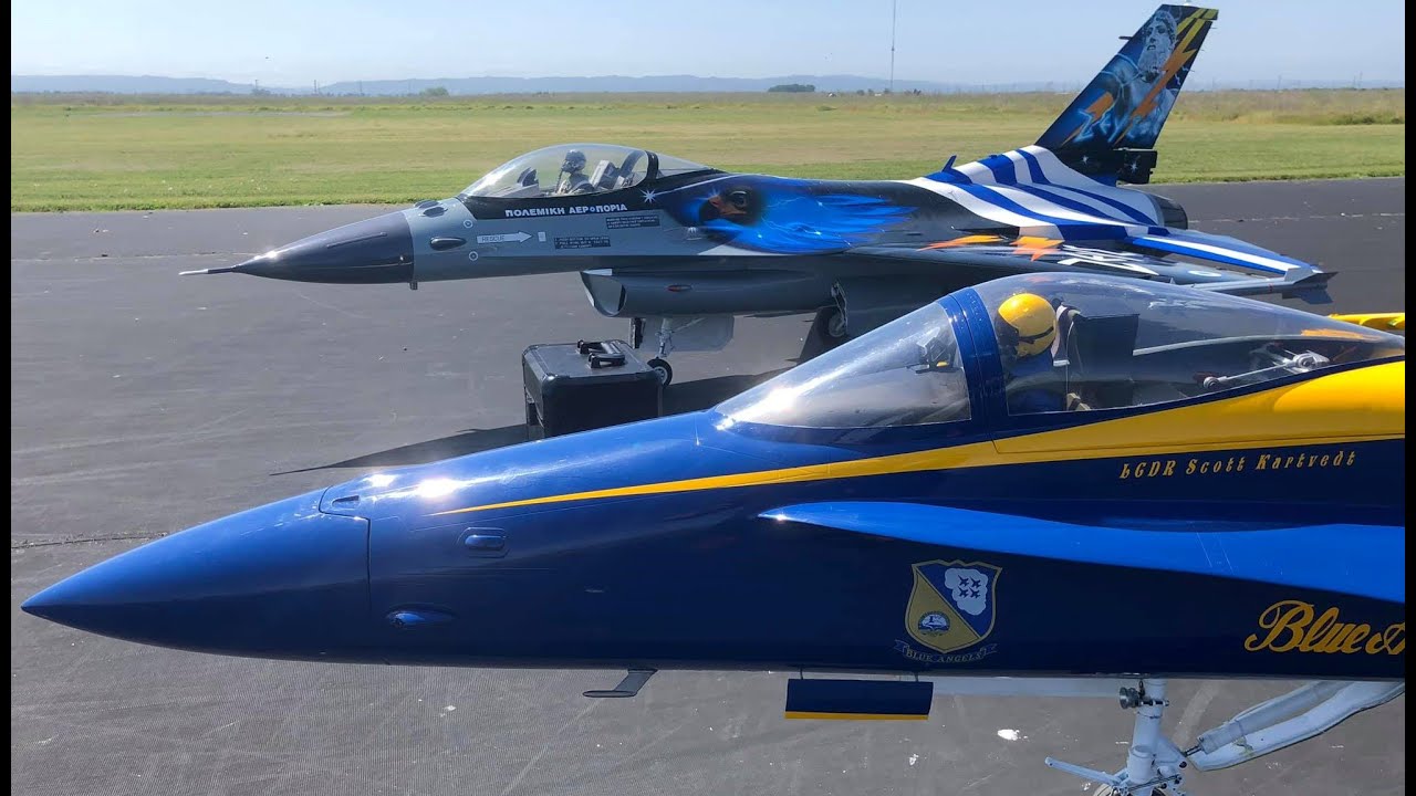 BVM F 1/5 F18 and F16 - Blue Angels #1 meet Greek Zeus  - Greg Milosevich