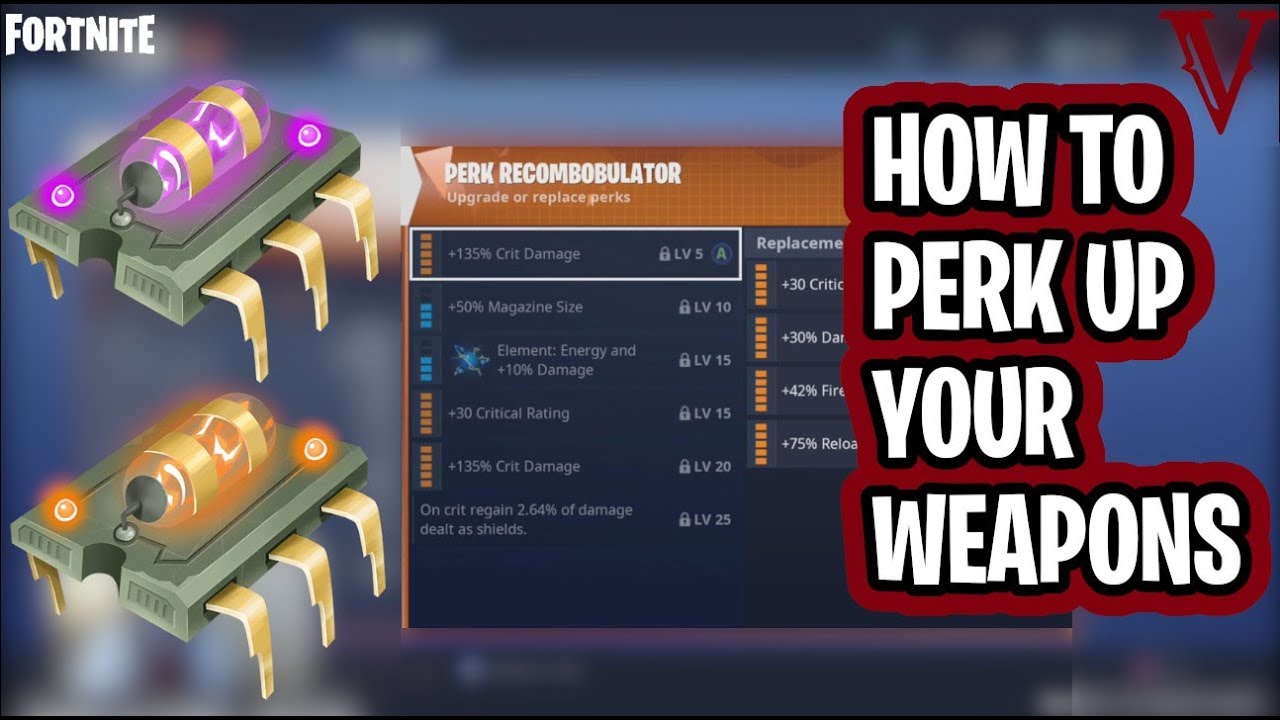 How to Perk Up your Weapons? | Fortnite Save the World | TeamVASH