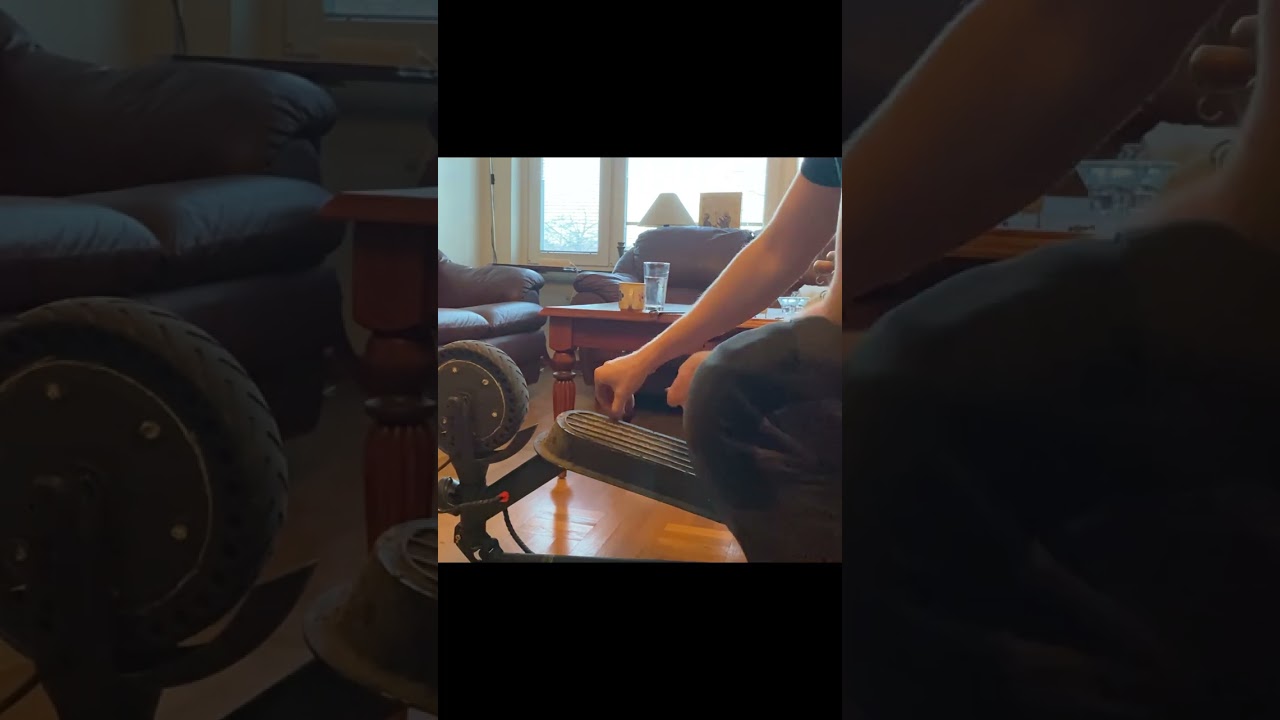 Electric scooter front motor removal