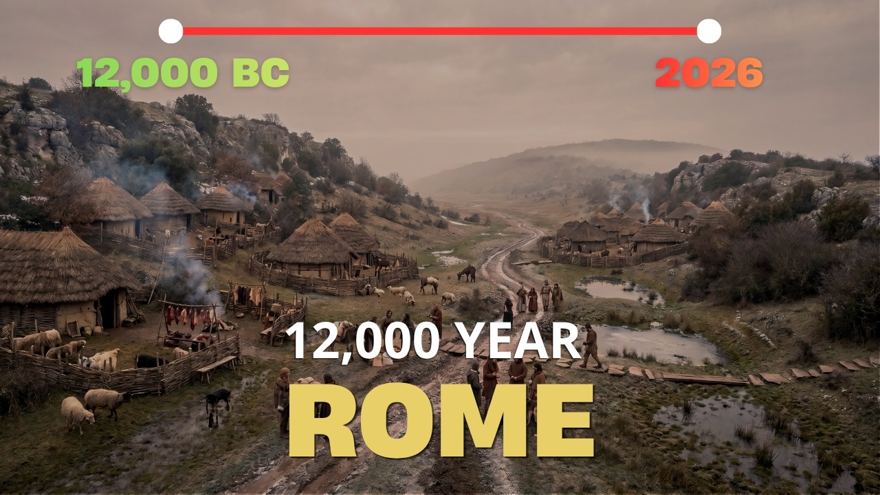 Evolution of ROME | Fixed - Camera Timelapse 12,000 Years in 14 Minutes