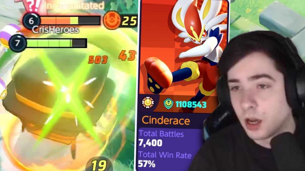 FOCUS BAND is my biggest Kryptonite feat 7400 Games CINDERACE | Pokemon Unite