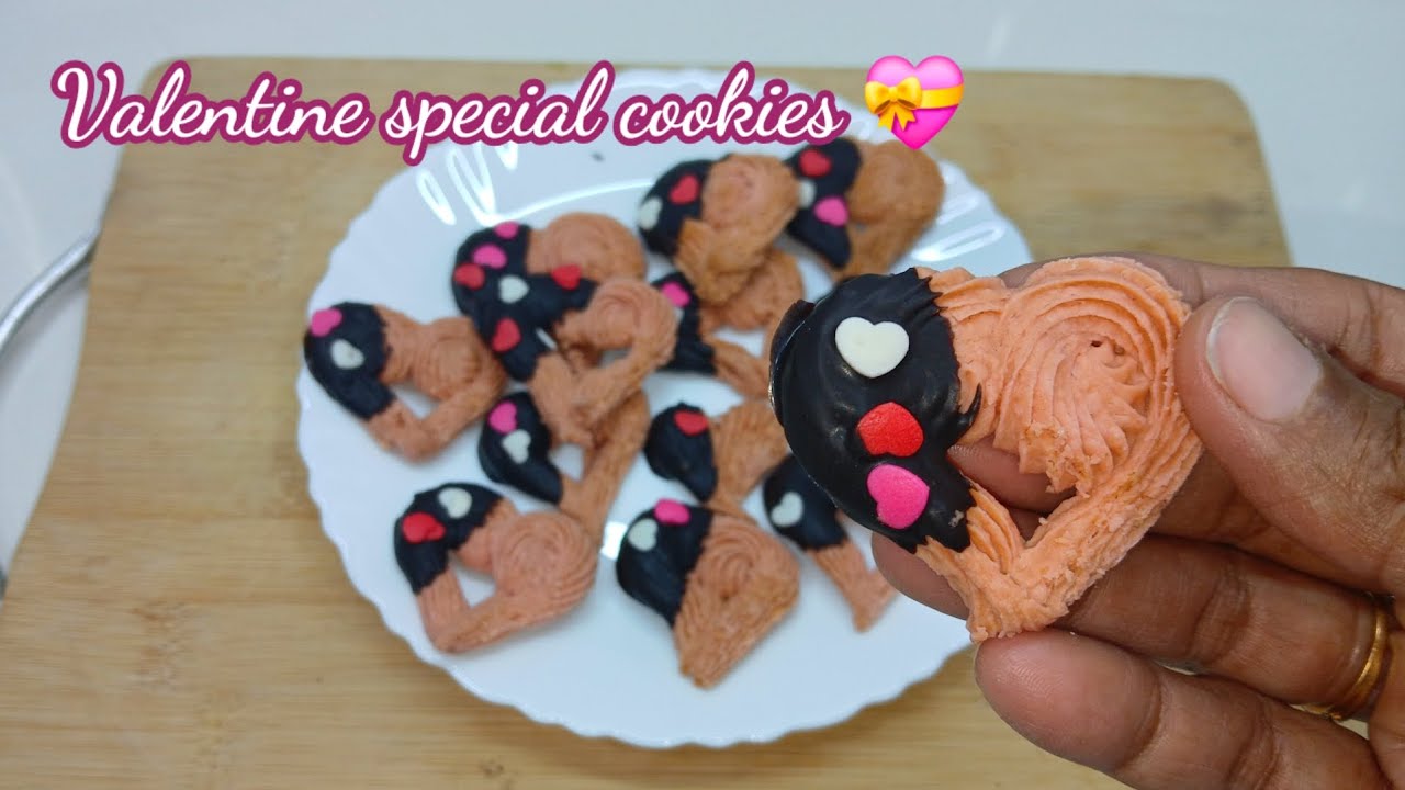 Valentine special cookies recipe|How to make Heart cookies for your loved ones ❤️|Gujarati language|
