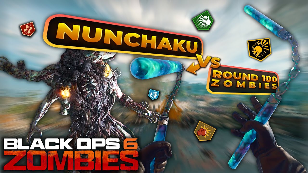 The NEW Nunchaku Is BROKEN When Pack-A-Punched in Black Ops 6: Zombies! ( Nunchaku Vs. Round 100 )