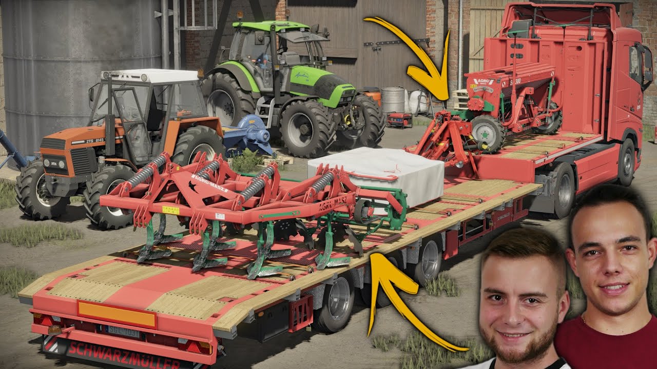 PRZYWIEŹLI NOWE MASZYNY 😱 KOSZENIE TRAWY na 2x KOSIARKI & SIEWY NOWYM ZESTAWEM 🔥 MAŁOROLNI #29 🌾 MST