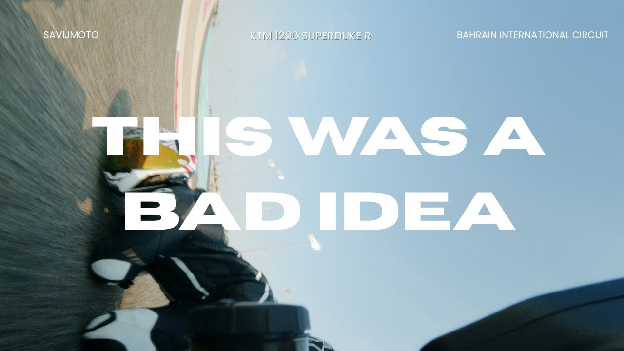My First Track Day on KTM 1290 Super Duke R 😅 | Bhmoto.Academy @ Bahrain International Circuit