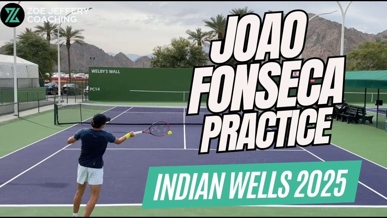 Joao FONSECA Training Practice | Indian Wells 2025