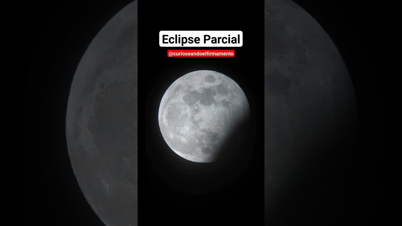 🔴 ECLIPSE PARCIAL de LUNA 🌕 | TIME LAPSE #astronomia #eclipselunar #luna #shorts