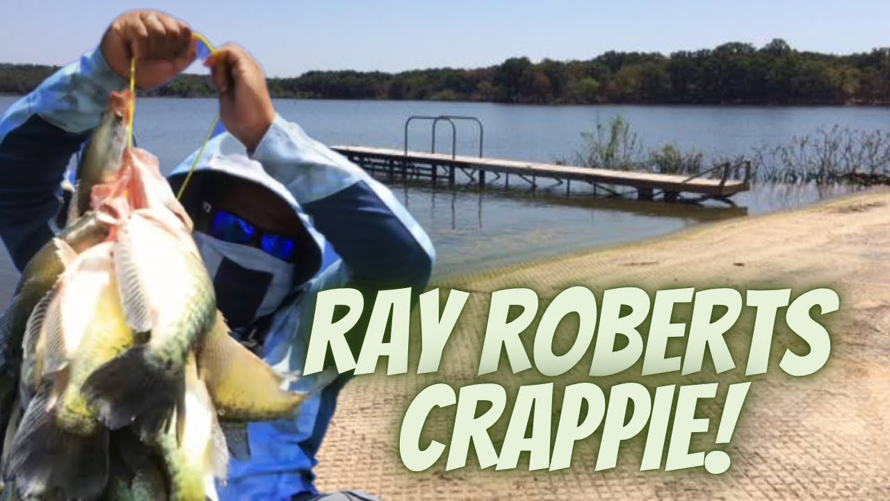 SUMMER CRAPPIE ,FISHING LAKE RAY ROBERTS TEXAS