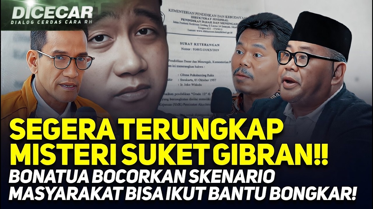 SEGERA TERUNGKAP MISTERI SUKET GIBRAN! BONATUA BOCORKAN SKENARIO MASYARAKAT BISA IKUT BANTU BONGKAR!