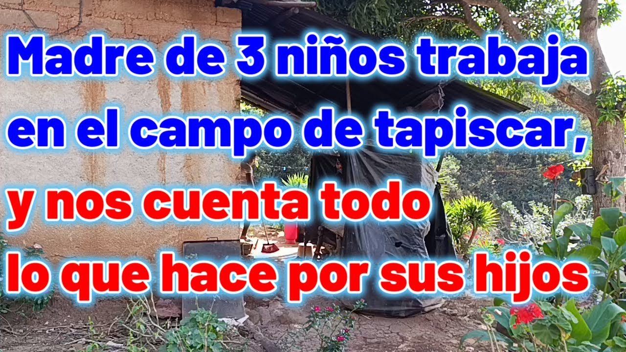 Madre de 3 niños trabaja en el campo de tapiscar, y nos cuenta todo lo que hace por sus hijos