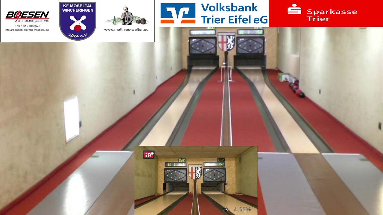 5. Spieltag Sportkegeln Bezirksliga Mosel  - KF Moseltal 3 gegen SKV Trier 7