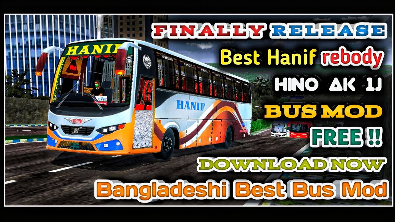 Bangladeshi Hanif Ovi Body Hino Ak-1j Driver View Bus Mod For Bus Simulator Indonesia||Free Download