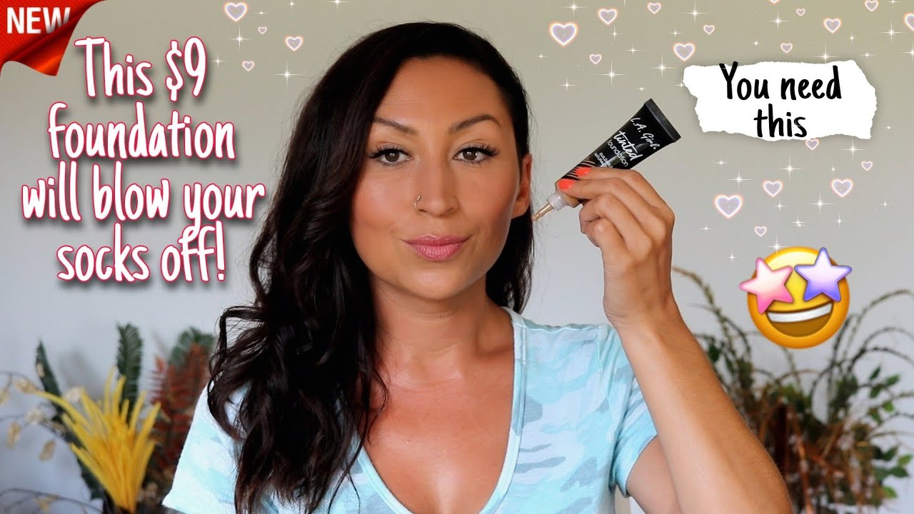 NEW LA GIRL Tinted Foundation Review in natural lighting & 14 hour wear test | Vanessa Elle