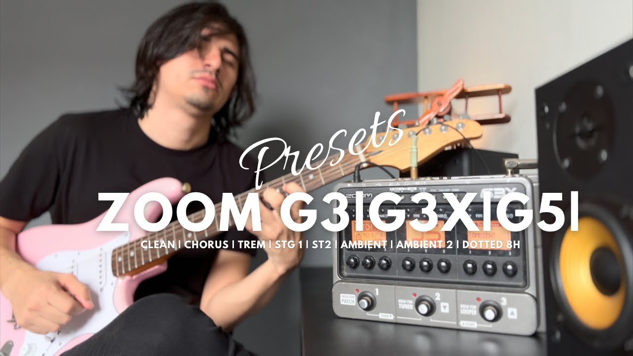 Pedaleira Zoom G3/G5 Presets Essenciais ( Vídeo 2 )