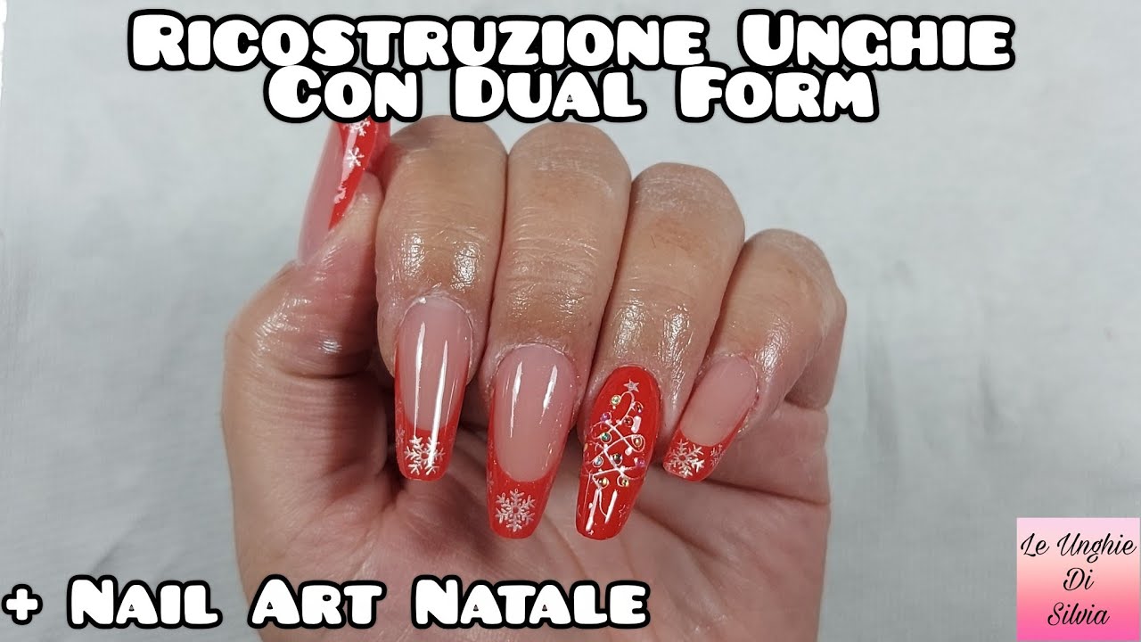 Ricostruzione Unghie Con Doppia Dual Form + Nail Art Natale N°2 2025 Born Pretty