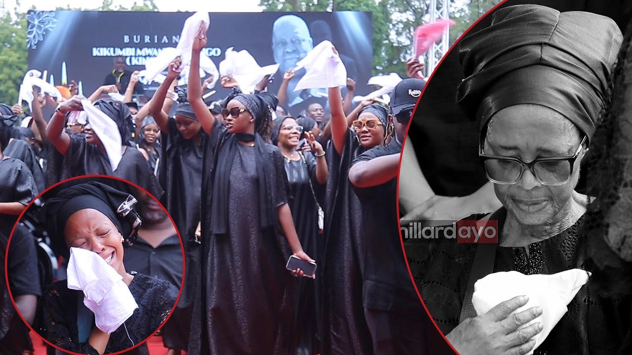 TAZAMA WAFIWA WALIVYOIMBA NA KUCHEZA WIMBO WA KITAMBAA CHEUPE MSIBANI KWA KING KIKII