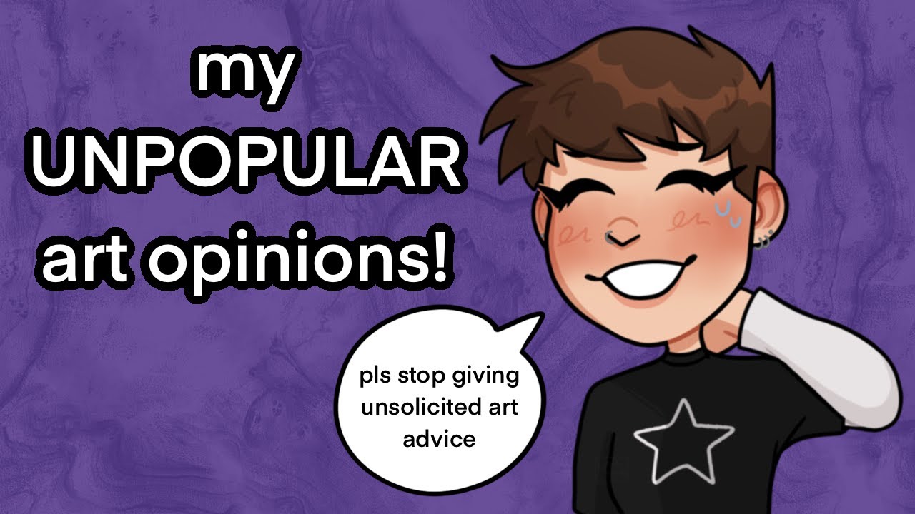 my UNPOPULAR art opinions! || (speedpaint + commentary)