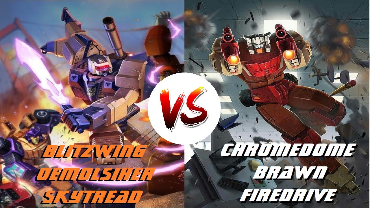 Blitzwing VS Chromedome!