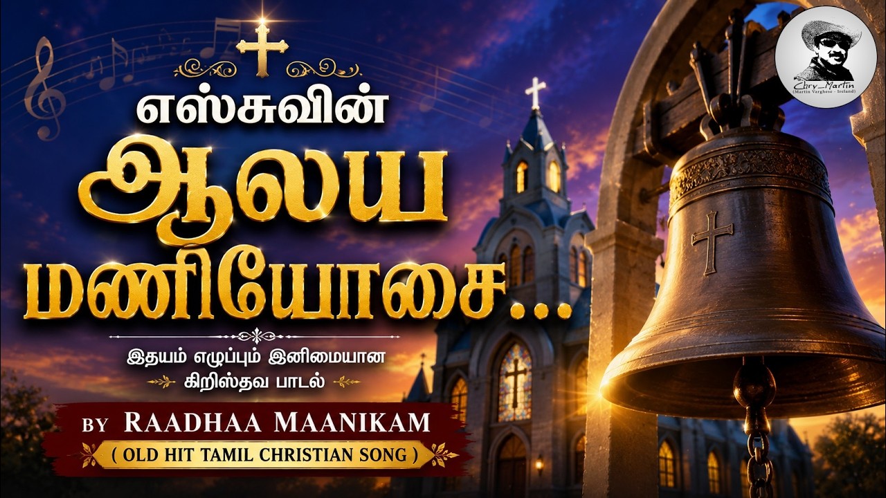 Yesuvin Aalaya Maniyosai very Old Tamil Christian Devotional song by Raadhaa Maanikam