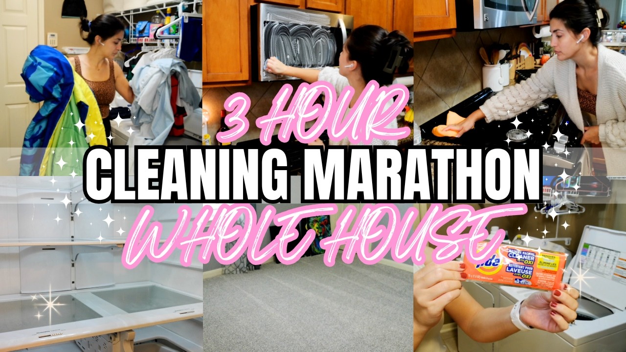 *NEW* 3 HOUR WHOLE HOUSE CLEANING MARATHON | CLEANING MOTIVATION | CLEAN WITH ME 2026