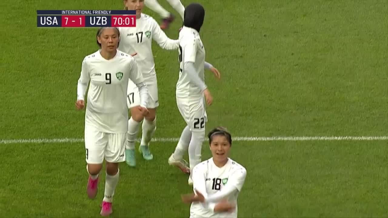 USWNT vs. Uzbekistan: Aziza Norboeva Goal