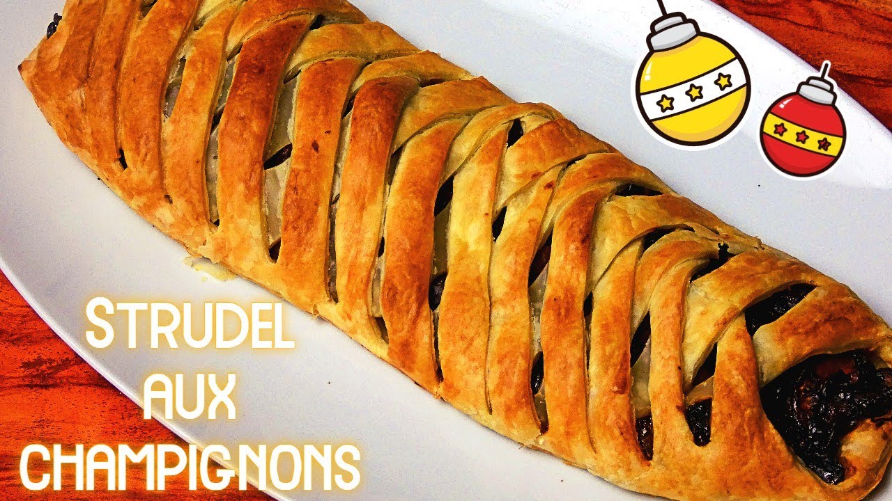 N 215 Strudel aux champignons pour une entr&eacute;e de r&eacute;veillon :)