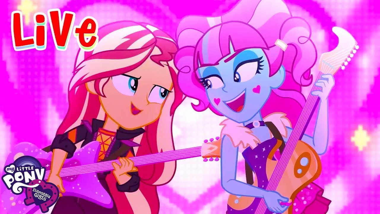 🔴 Equestria Girls LIVE 🔮 BEST SONGS 🌈 Under our Spell, Cafeteria Song + more songs! 🎶💜 MLP EG