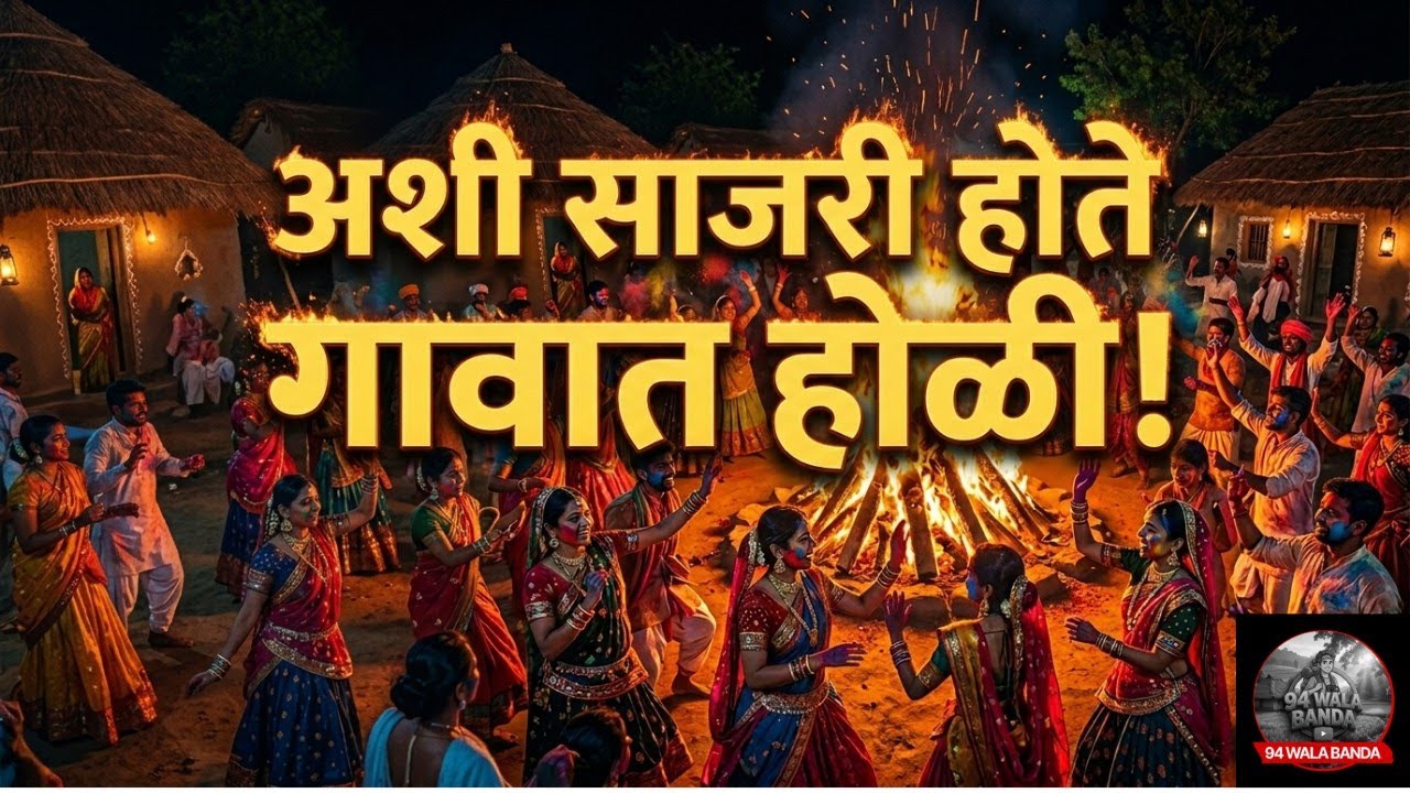 || आमच्या गावातील पारंपारिक होळी 🔥 | Tribal Village Holi Celebration | 03-03-2026