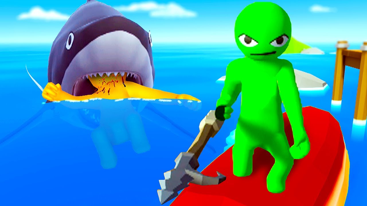 Ragdolls Get Attacked by GIANT Shark - Havocado Gameplay