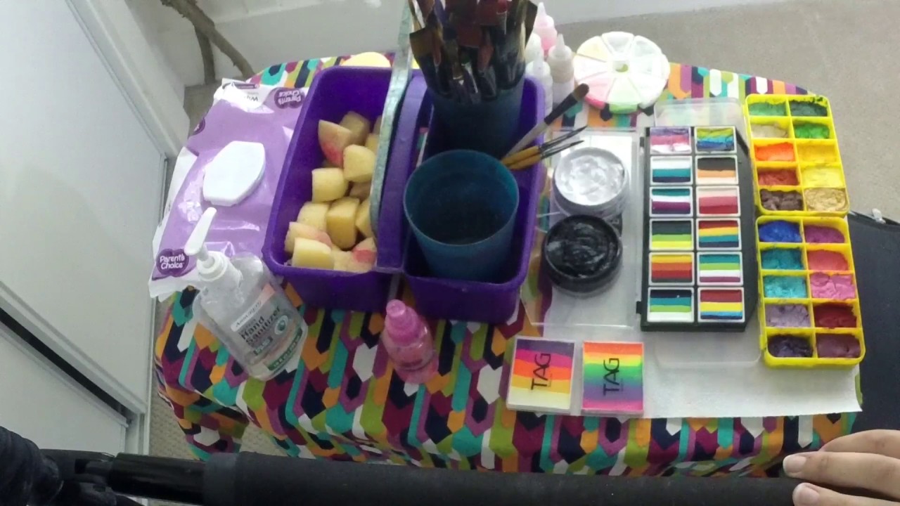 My Face Painting Setup