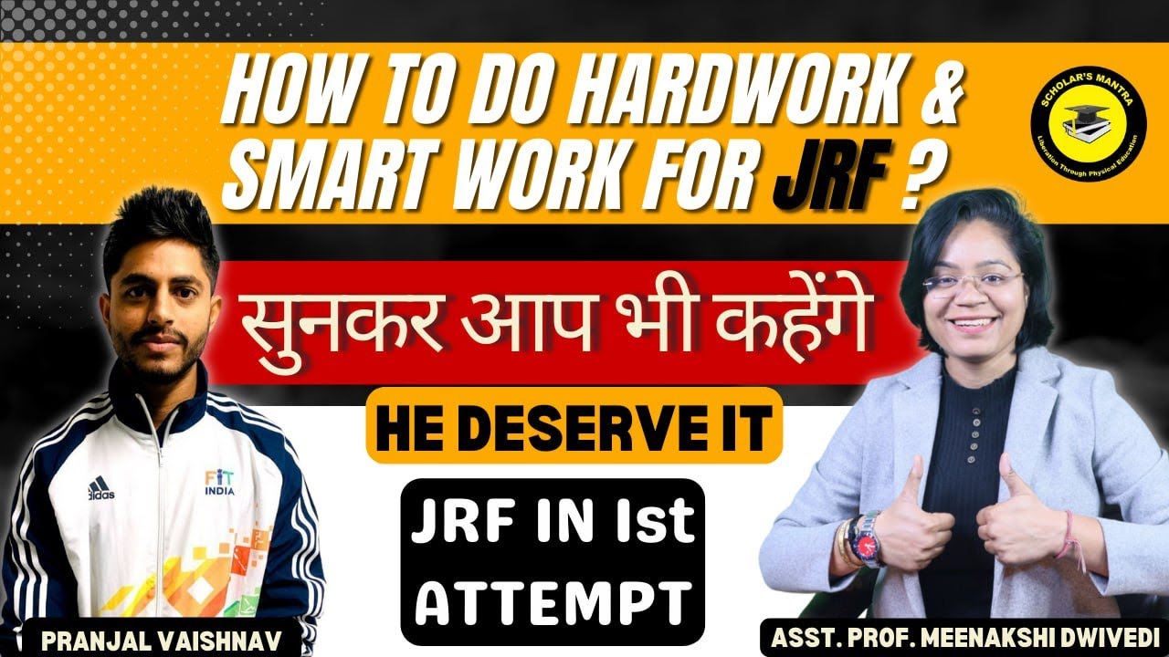 How he cleared JRF in 1st ATTEMPT with smart study and 3 HOURS SLEEP || SUCCESS STORIES