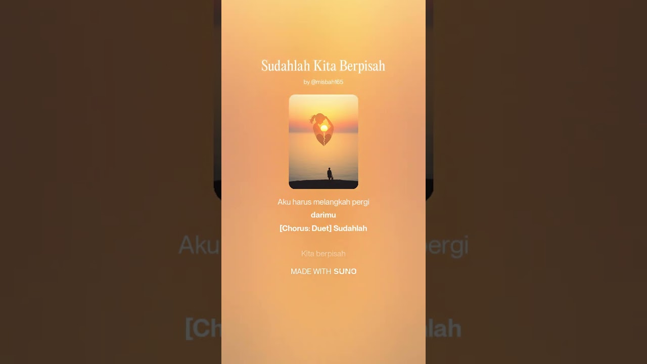 Sudahlah kita berpisah