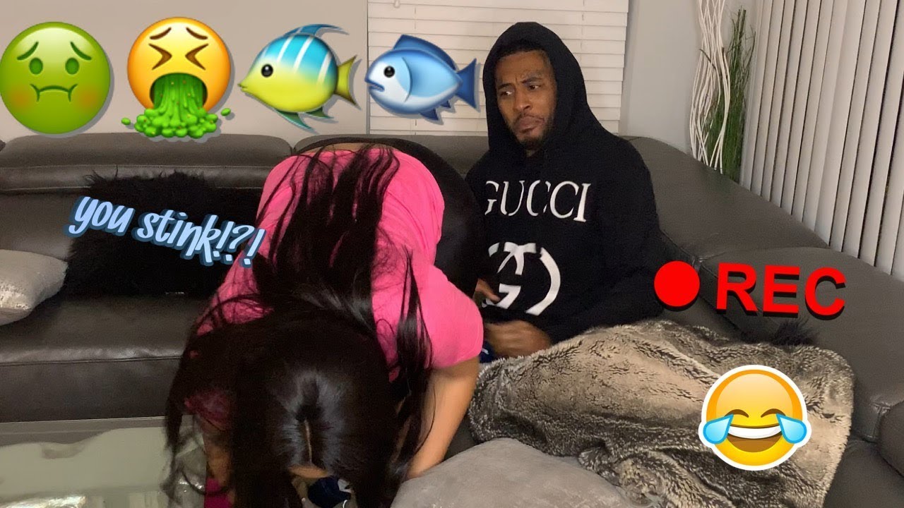 SMELLING LIKE FISH TO SEE MY BOYFRIENDS REACTION!! **MUST WATCH**