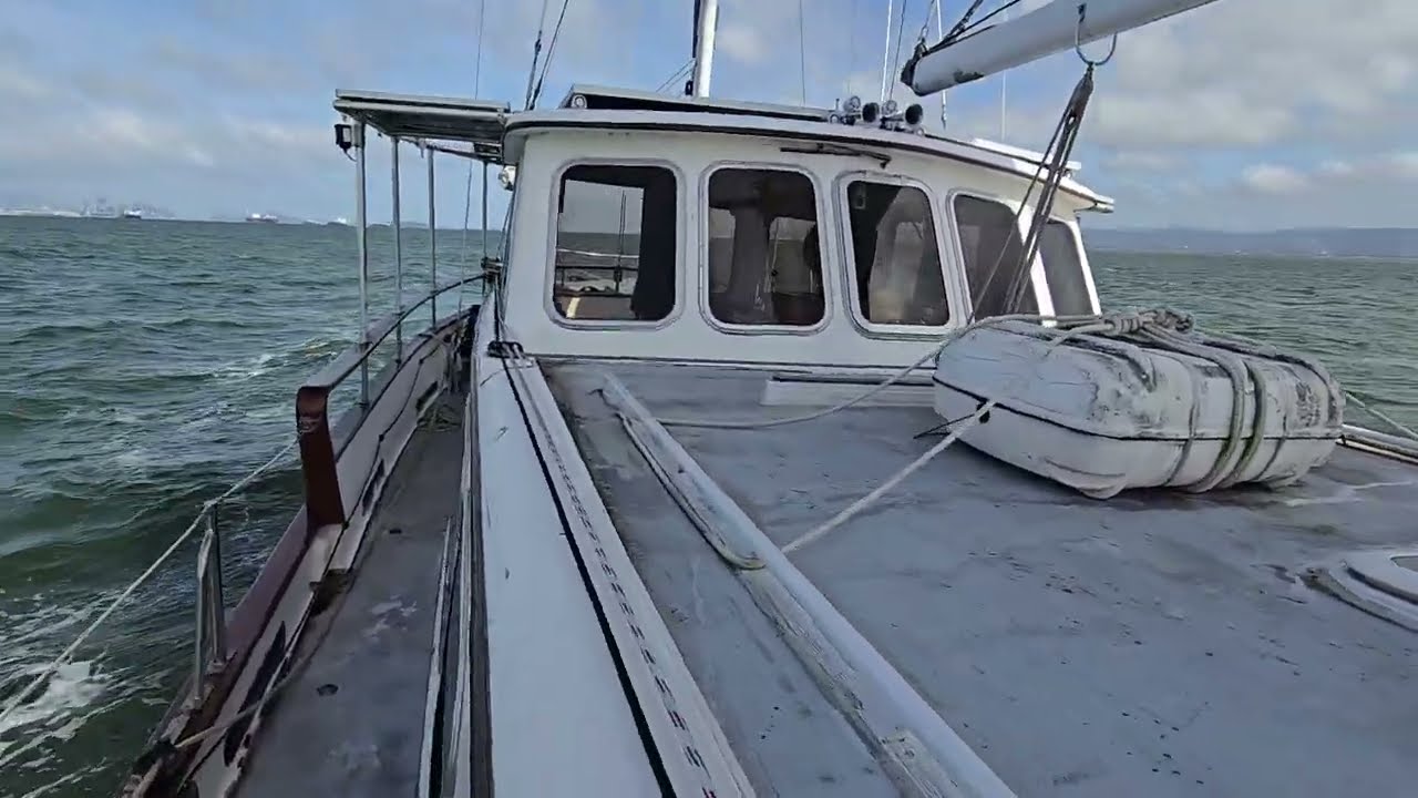 Under-Sail Tour of the Cheoy Lee 52 Motorsailer