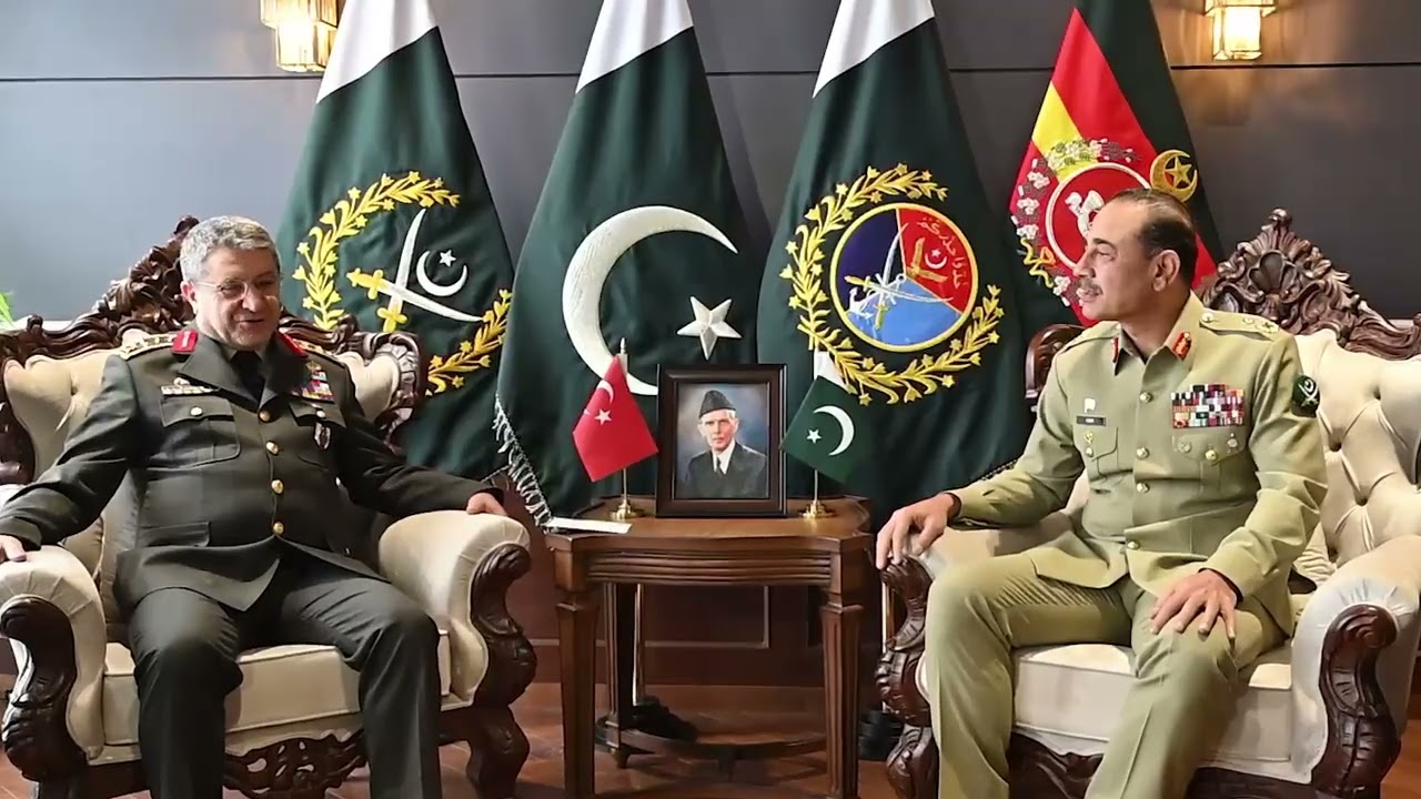 General Selcuk Bayraktaroglu, called on FM Syed Asim Munir, NI (M), HJ, COAS & CDF, at GHQ| ISPR