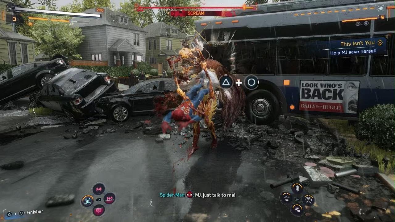 Venom turns Mj into a symbiote