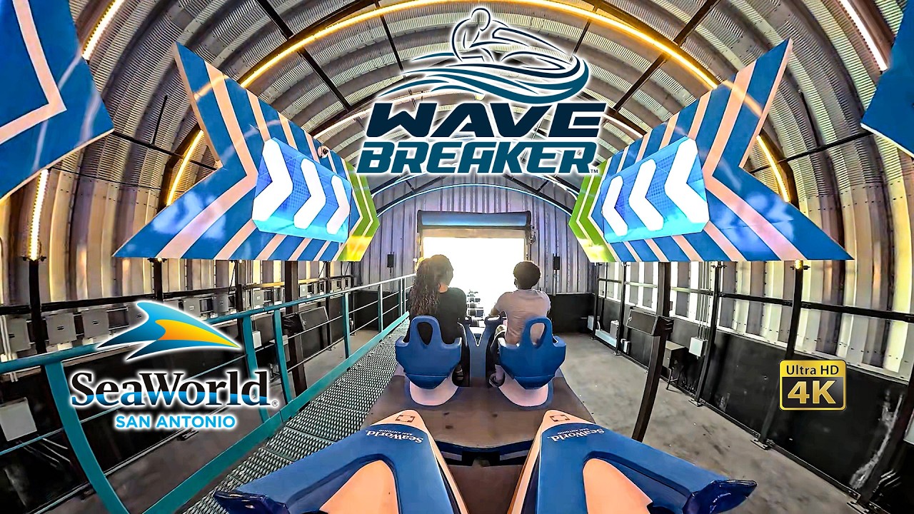 Wave Breaker the Rescue Coaster On Ride 4K POV SeaWorld San Antonio 2026 03 15