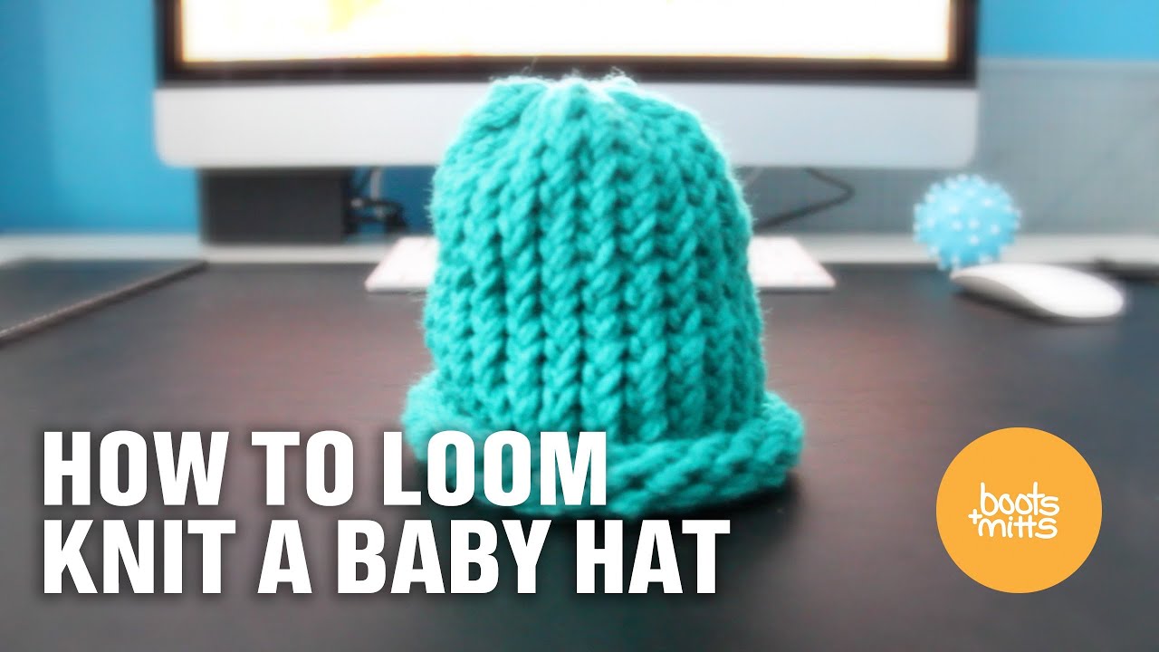 How to Loom Knit a Baby Hat (Easy and Fast!)