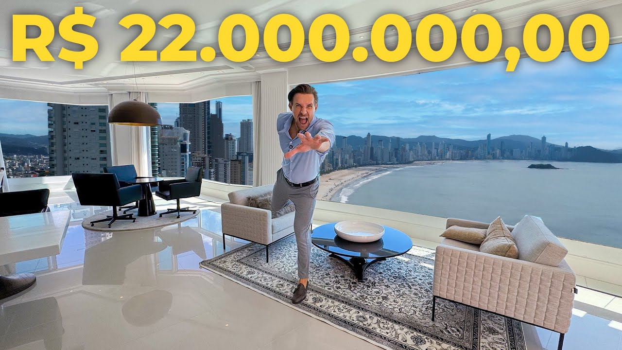 MEGA DUPLEX LUXUOSO DE 22 MILHÕES FRENTE MAR COM VISTA EXTREMA PARA O MAR EM BALNEÁRIO CAMBORIÚ