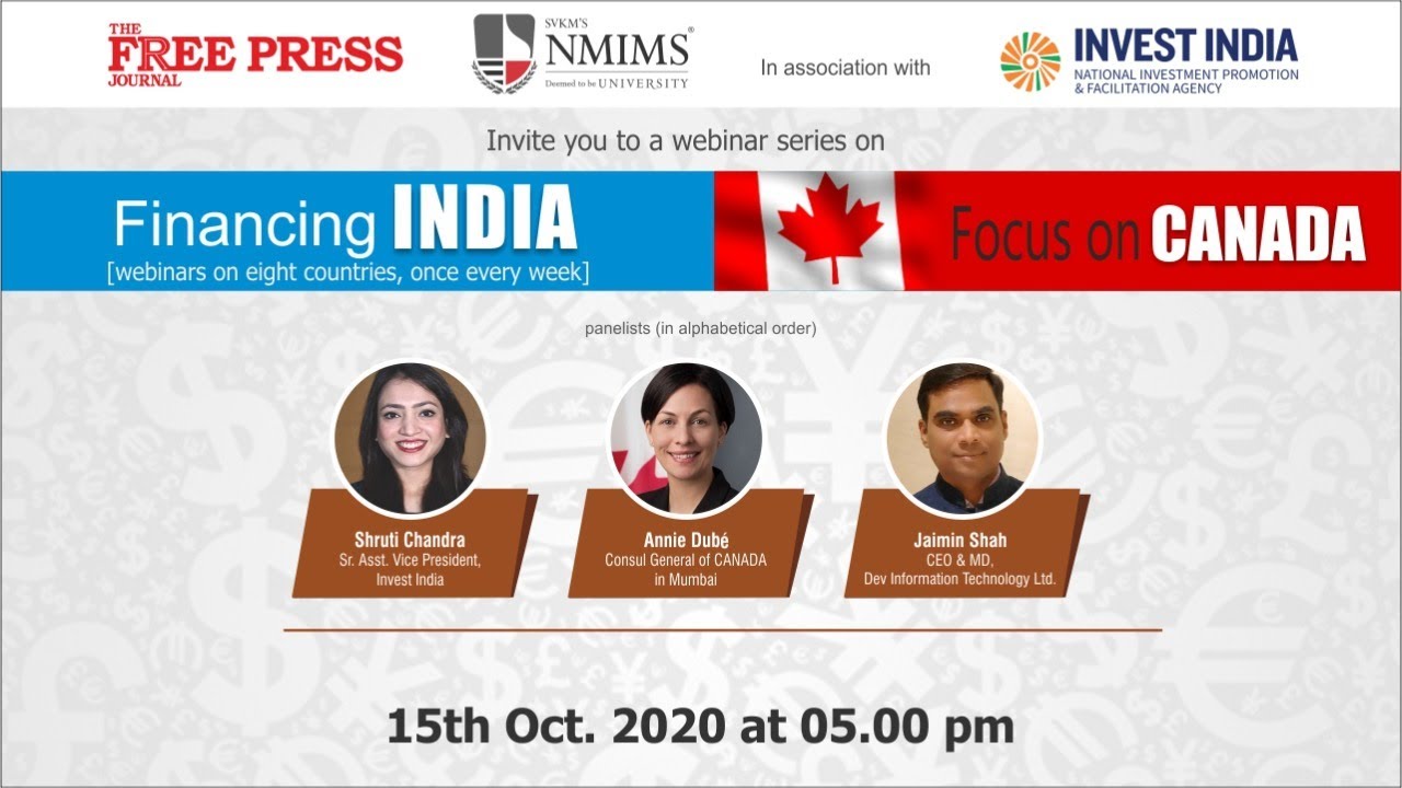 Financing INDIA | Focus on CANADA| Panel Discussion