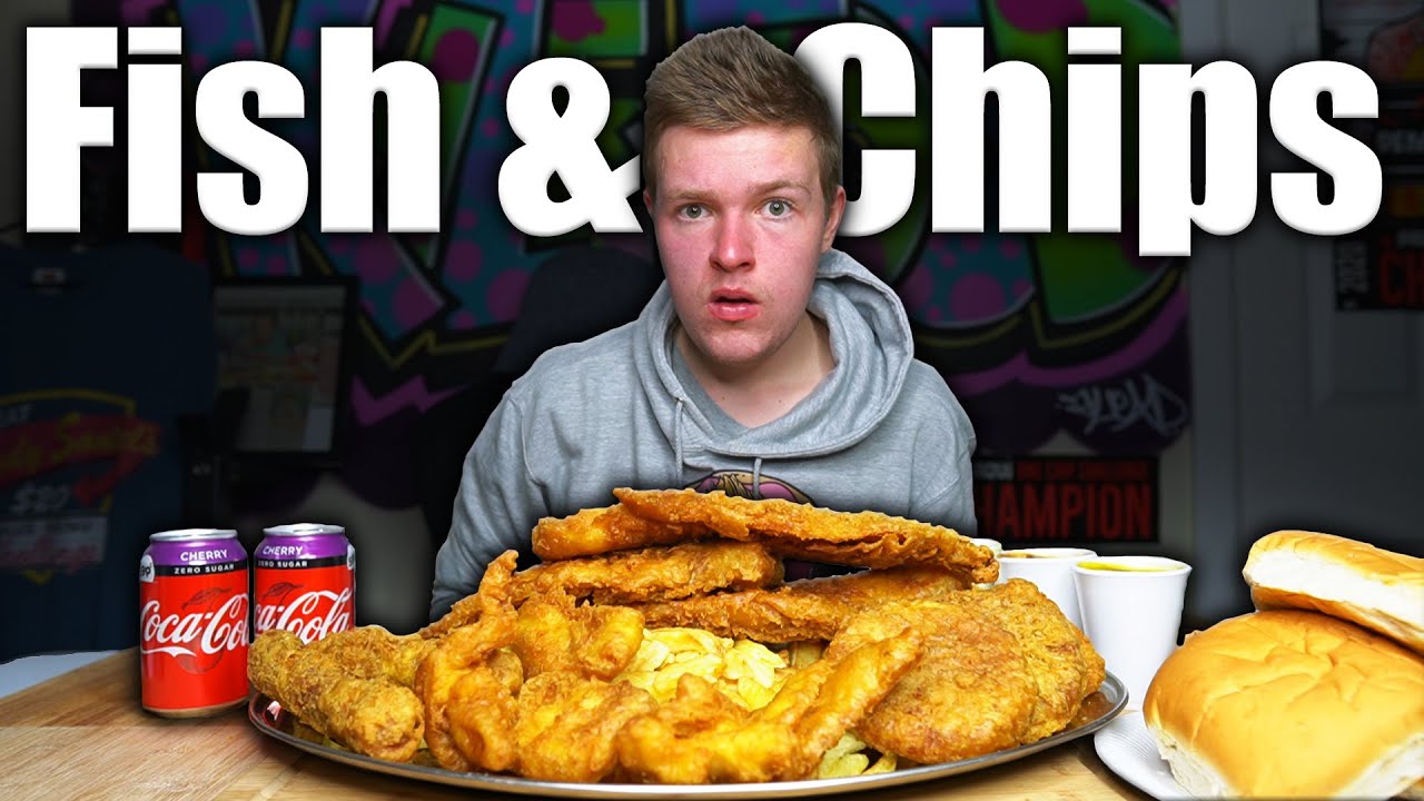 THE ULTIMATE FISH & CHIP TAKEAWAY PLATTER CHALLENGE! | Fish N Chips | Man Vs food