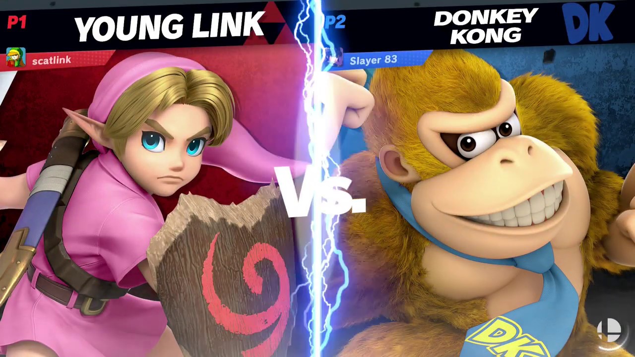 Super Smash Bros. Ultimate: Online Match-Young Link (Scatlink Sean) VS. Donkey Kong (SlayerRocker83)