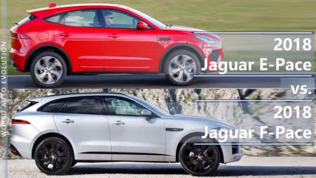 2018 Jaguar E-Pace vs 2018 Jaguar F-Pace (technical comparison)
