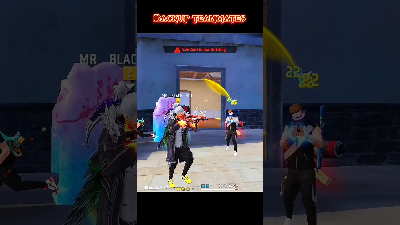 💥BEST BACKUP TEAMMATES | BR GRAND PUSHING | #shorts #shortsfeed #freefire