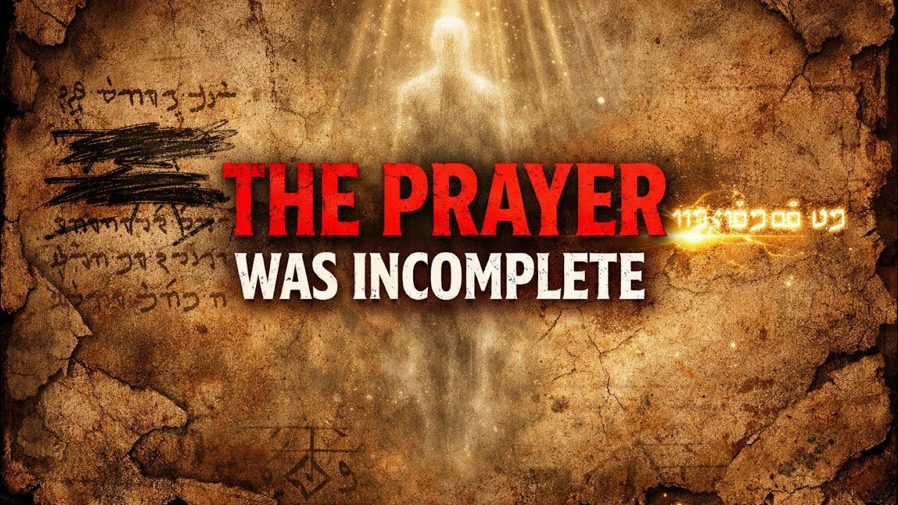 The Lord’s Prayer Was Never Finished — The Ending They Removed