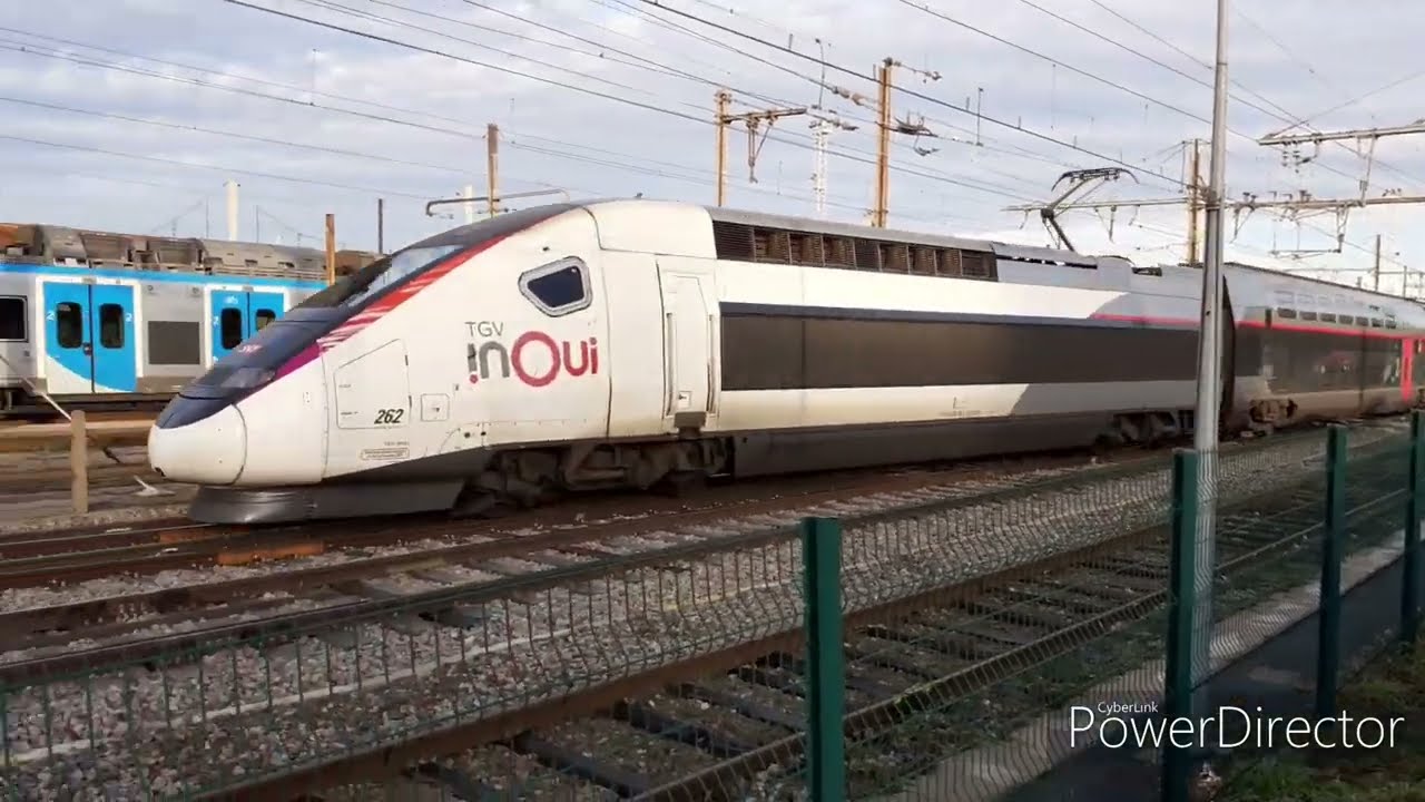 Arrivées, départs et freinages de TGV à Saint-Etienne