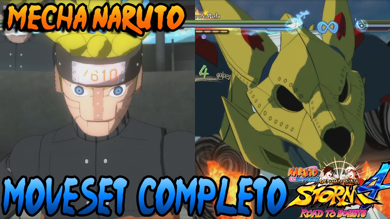 Naruto Storm 4: Mecha Naruto (Road to Boruto DLC) Moveset Completo