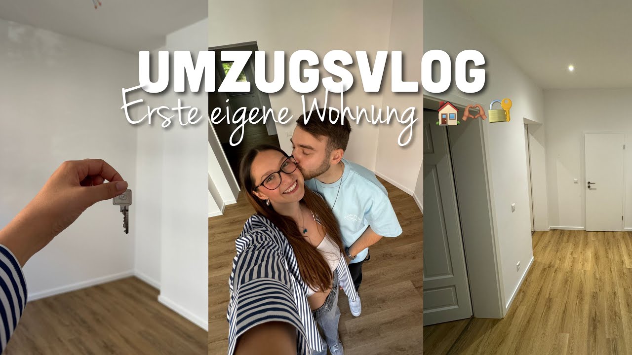 UMZUGSVLOG | Wir ziehen in unsere erste eigene Wohnung 🔐🫶🏽🏠 Schlüsselübergabe, erste Einkäufe & mehr
