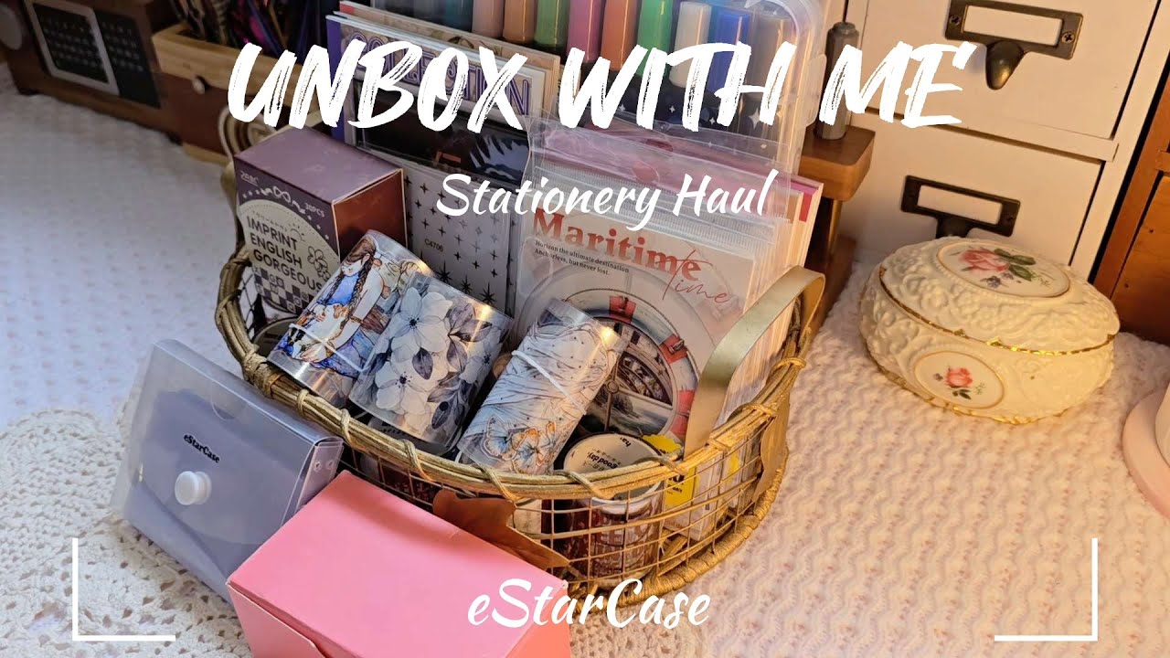 ASMR Unboxing | Stationery Haul ft @estarcase